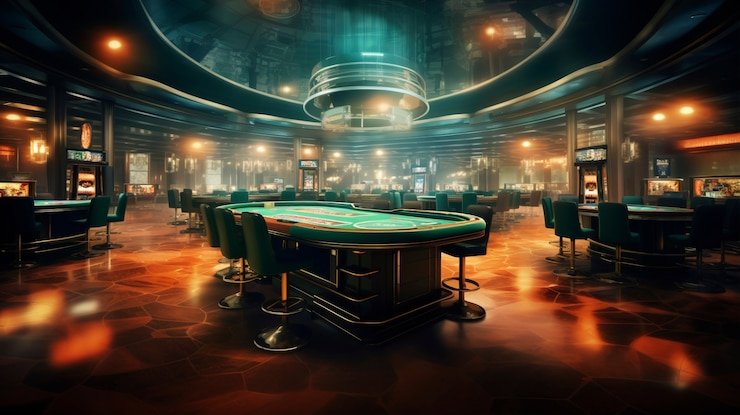 Community cards dealt at Casino Hold'em table on win galaxy77